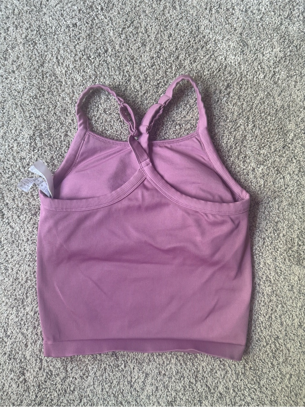 ALO Yoga Pink Ribbed Tank Top - Picture 4 of 5